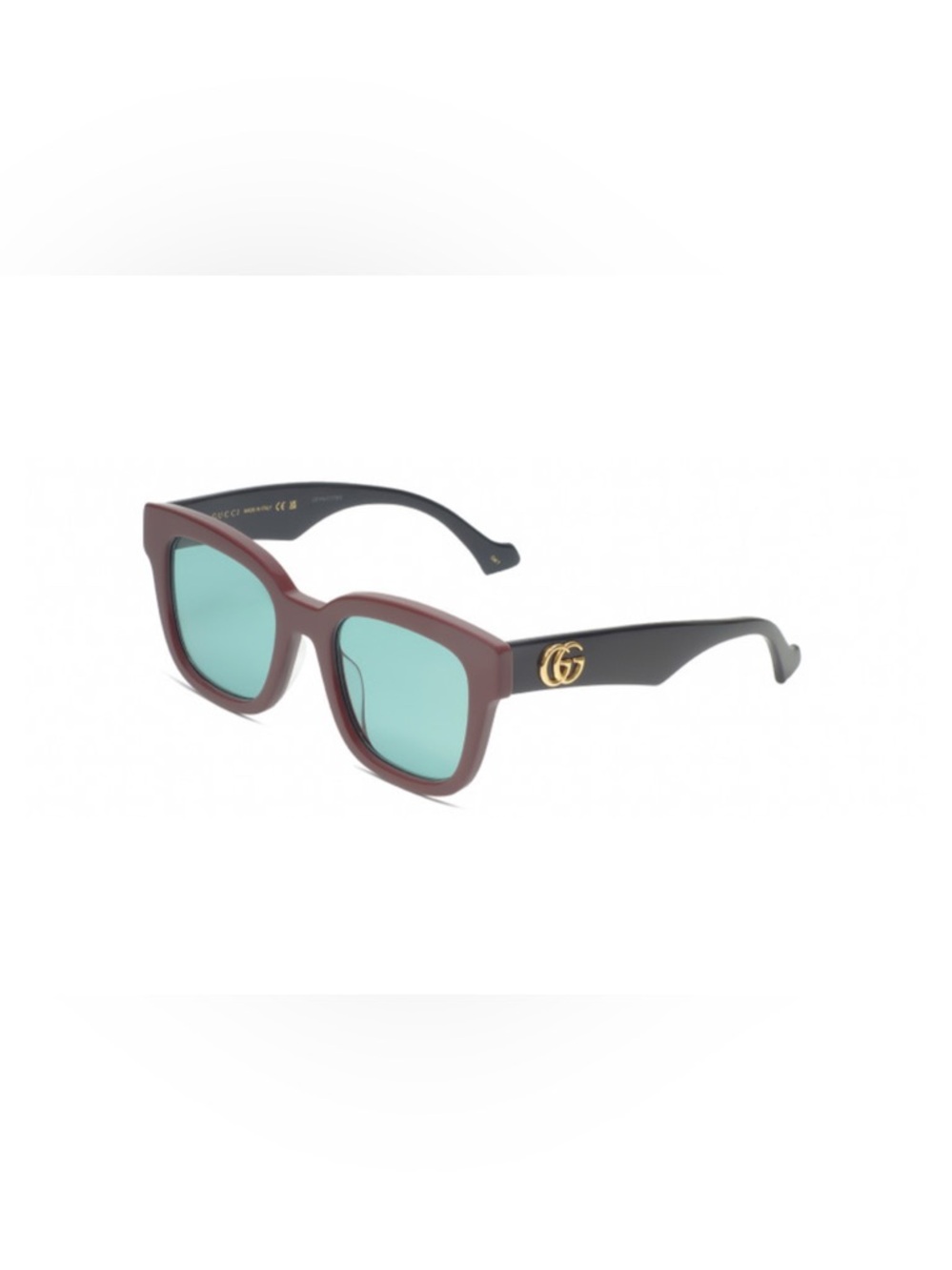 GUCCI GG0998S 004 Women Cateye Designer Sunglasses in Plum/Black/Gold 52mm